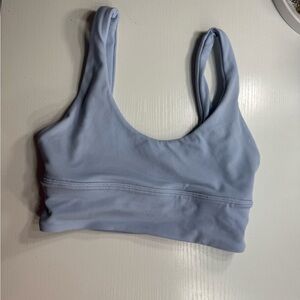 Women’s Lululemon Align V-Neck Bra - Light Blue - Size 2
